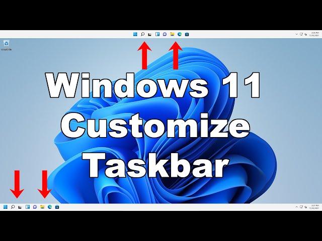 Customize Windows 11 Taskbar | Move To The Top, Hide, Align Left, Pin Or Unpin Apps, Change Color