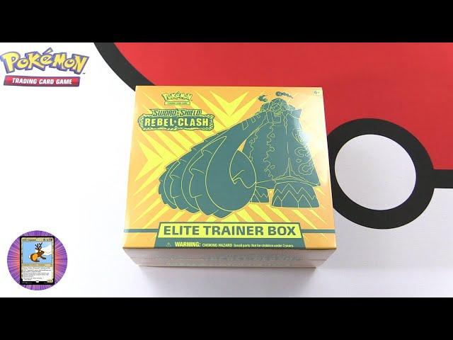 Pokémon Rebel Clash Elite Trainer Box Unboxing!