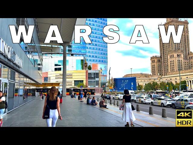 POLAND 2024  | Warsaw Downtown and Central Station | 4K HDR