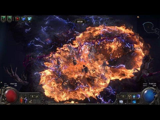 Path of Exile 2 NEW Spark CoC Detonate Dead Blood Mage - INSANE Screen CLEAR Archmage BUILD