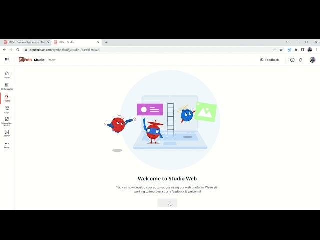 UiPath Studio Web - How To Start Studio Web | Create First Project With Studio Web