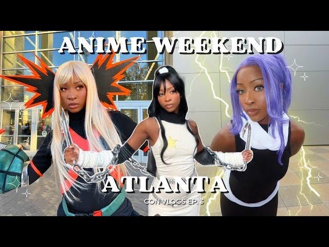 anime weekend atlanta 2024˙⟡ | anime convention vlog: my hero academia, soul eater & bleach cosplays