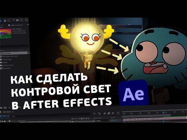 Как настроить свет в After effects на примере Гамбола