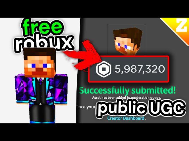 How To UPLOAD PUBLIC UGC FOR FREE and EARN MILLIONS OF ROBUX in Roblox!