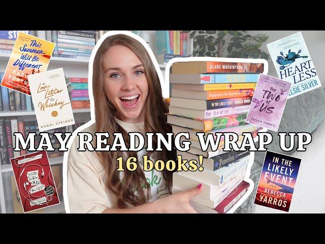 the 16 books I read in May!  *monthly reading wrap-up*