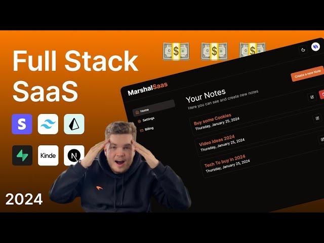 Create a SaaS Application with Next.js.14, Stripe, Kinde, Prisma, Supabase and Tailwind