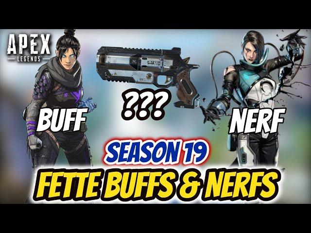 SEASON 19 - ALLE BUFFS & NERFS, CROSS PROGRESSION & MEHR! / Apex Legends News (deutsch)