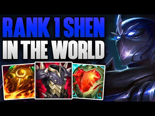 RANK 1 SHEN DOMINATING HIGH ELO WITH 89% WIN RATE! | CHALLENGER SHEN TOP GAMEPLAY | Patch 14.19 S14