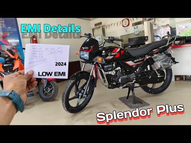Hero Splendor Plus I3s New Color and Graphics Price Detail | Down Payment  Loan Details EMI