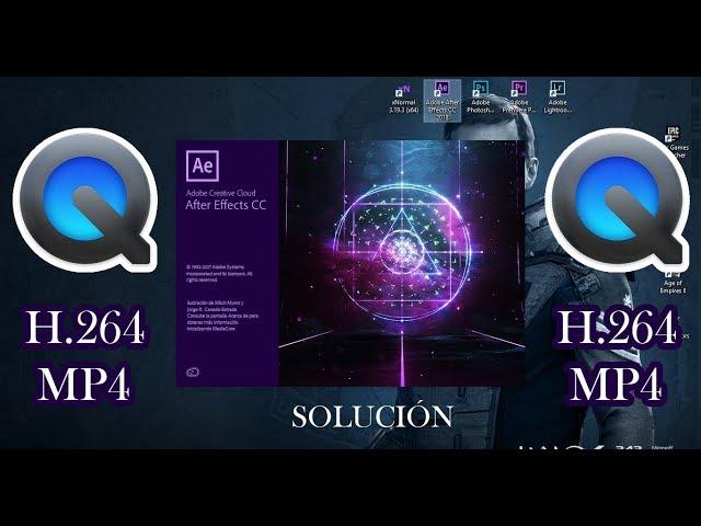 H.264 - MP4 After Effects CC 2018 - Solución Codec