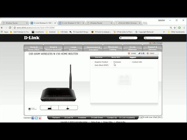 How to upgrade Firmware in D-link Router?  DIR-600M Router