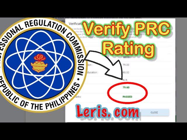 HOW TO VERIFY RATING IN PRC BOARD EXAM