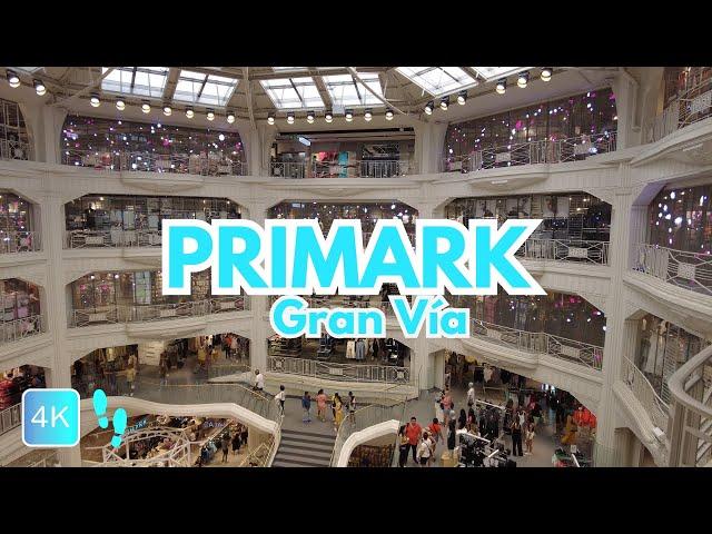 PRIMARK Gran Vía | Madrid, España【4K】Walking tour 2023