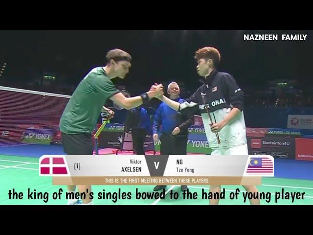 Viktor Axelsen did not move in front of the young Malaysian star Ng Tze Yong