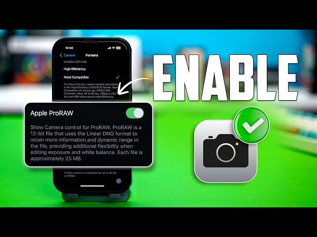 How To Enable Apple ProRAW on iPhone | Capture High-Quality Photos