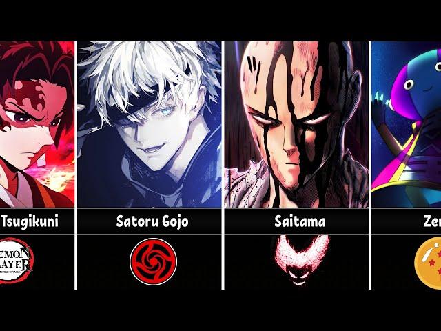 The Strongest Anime Characters of Each Anime