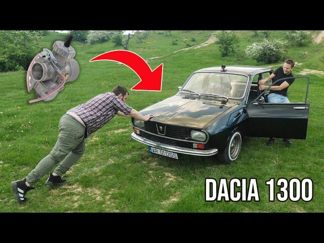 S-a stricat DACIA 1300 în mijlocul câmpului!