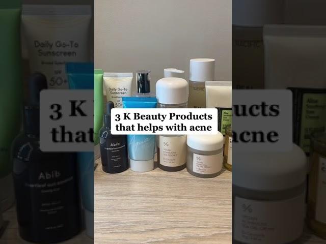Three K-Beauty Skincare Products that help with Acne #acne #acneproneskin #kbeauty