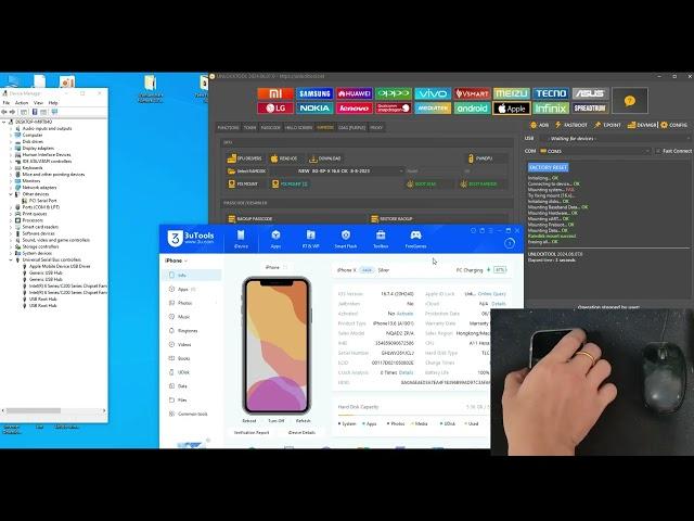 2024 Easily Bypass iPhone X 16.7.8 Bypass iCloud by Unlocktool