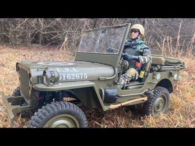 RocHobby 1/6 Willy’s Jeep 3s scale trail run