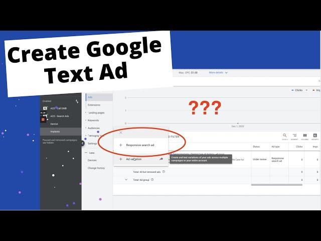 Change Google Responsive Ads to Text Ads