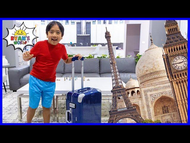 Ryan wants to Travel Around the World and visits famous Landmarks!!