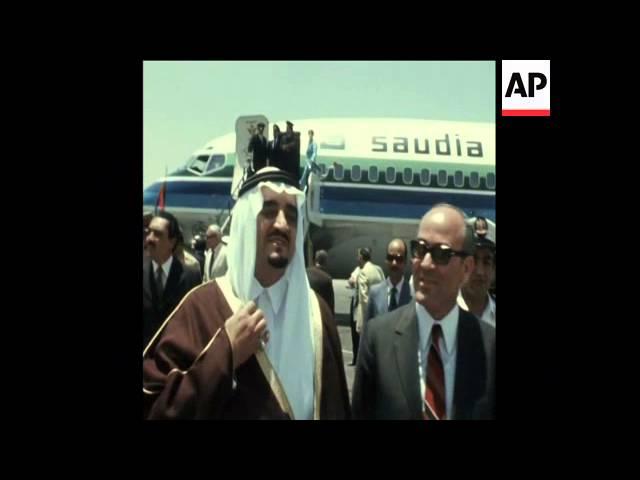 SYND 29-5-74 PRINCE AZIZ OF SAUDI ARABIA ARRIVES TO CAIRO ON OFFICIAL VISIT