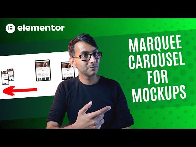 Marquee Carousel for Mockups - portfolio -  Example Websites - Elementor Wordpress Tutorial