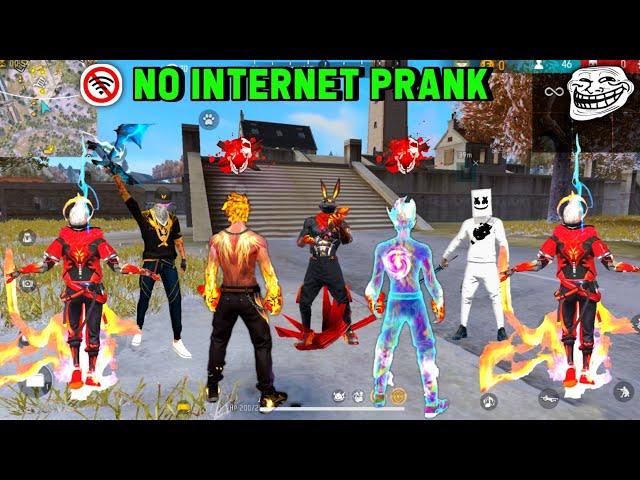 No Internet Prank With Legendry Look Changer Bundle  Cs Ranked 999+ Prank | Garena Free Fire 