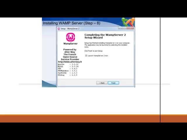 Configuring & Installing Joomla on Windows using WAMP Server