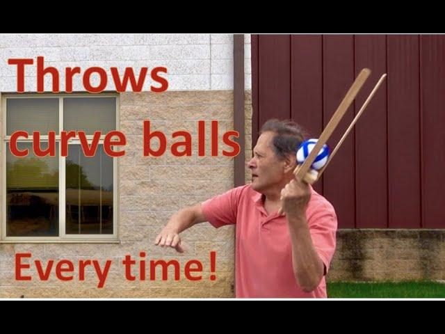 Curve ball Flinger....Magnus Effect. // Homemade Science with Bruce Yeany