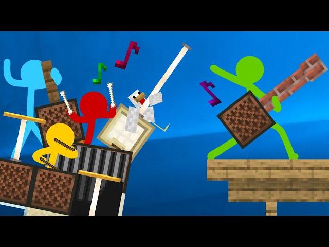 Note Block Battle - Animation vs. Minecraft Shorts Ep 16 (Music by AaronGrooves)