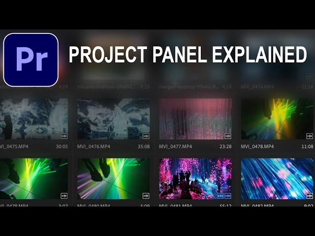 5 Tips for Organizing and Working with Footage in Adobe Premiere Pro CC (Project Panel Explained)