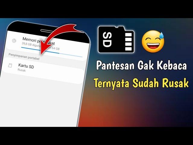 Cara Mengetahui Kartu SD Rusak | SD Card Rusak