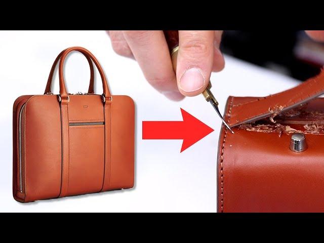 Cutting Apart a $590 Briefcase - Carl Friedrik