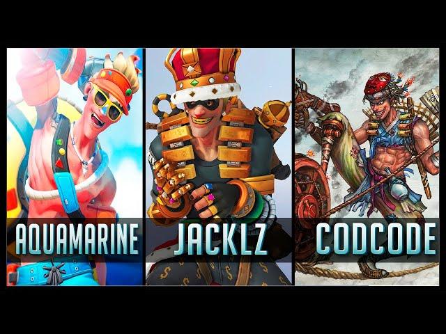 AQUAMARINE vs JACKLZ vs CODCODE - Gods of Junkrat  | Overwatch Moments