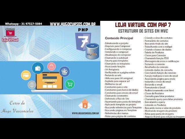 Loja Virtual com PHP 7 - Aula 32   Criando o Banco de dados