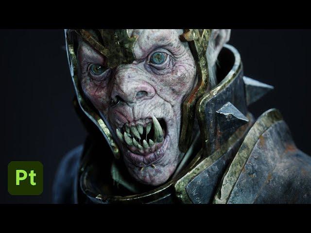 How to TEXTURE an ORC in SUBSTANCE PAINTER