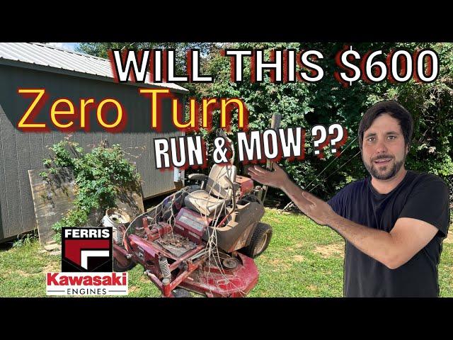 NEGLECTED Ferris Zero Turn Mower with Kawasaki Water-Cooled Engine - Can I Fix It?? #chasintractors