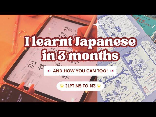 I Taught Myself Japanese in 3 Months  | N5 to N3 LEVEL 