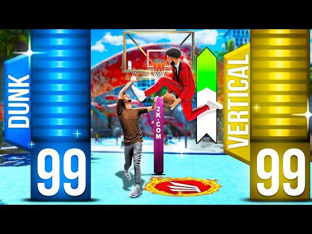 The POWER of 99 DRIVING DUNK + 99 VERTICAL in NBA 2K24