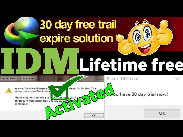 idm has not been registered for 30 days trial period is over solution | how to use idm after 30 days