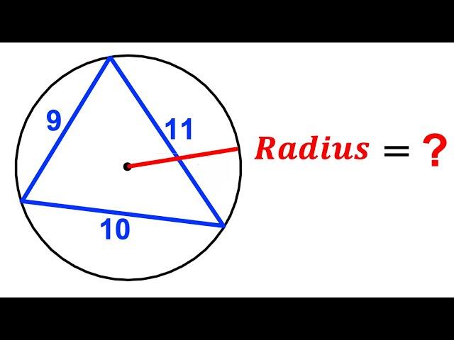 Can you find the Radius of the circumscribed circle? | (In-depth Proof) | #math #maths | #geometry