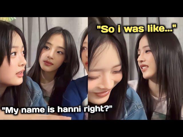 HANNI was so done when her teacher said this to her (She explains to MINJI and HAERIN)