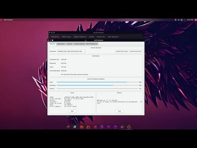 Garuda Linux - BTRFS Assistant