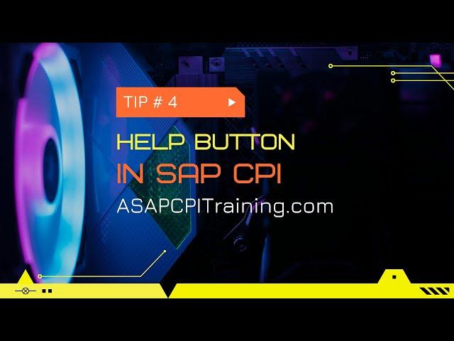 Integration Tip #4   SAP CPI help yourself fea