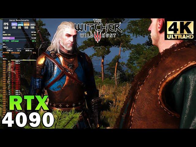 The Witcher 3 4K | RTX 4090 | Ryzen 9 7950X | Ultra Settings