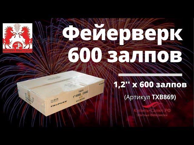 Супер-фейерверк на 600 залпов! TXB869 (1,2''х600)