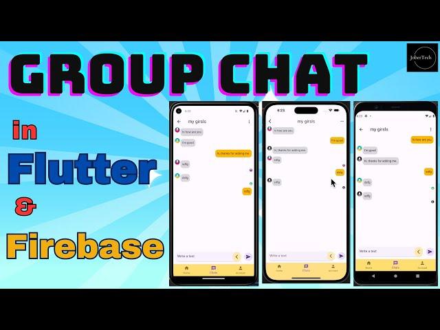 Group Chat with Flutter & Firebase 2023 - Build a Real-Time Chat App in Flutter