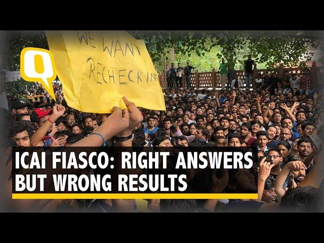 CA Student Fail Exams Despite Giving Right Answers? Mass Protest Against ICAI  | The Quint